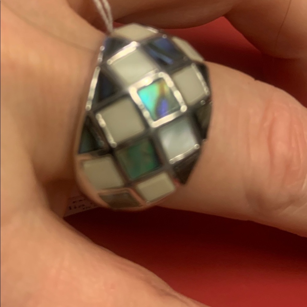 Genuine Abablone & Mother of Pearl ring